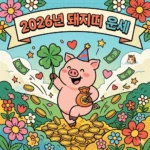 2026년 돼지띠 운세 나이별 총정리! 역대급 재물운 터지는 해