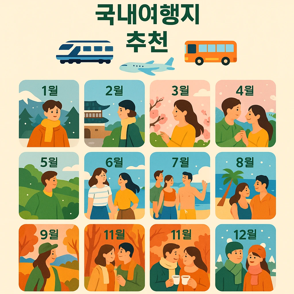 1월~12월 월별 국내여행지 추천 총정리 2 월별 국내여행지 추천