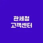 관세청 고객센터 해외직구 통관조회 및 개인통관고유부호 발급 전화번호 https://www.customs.go.kr