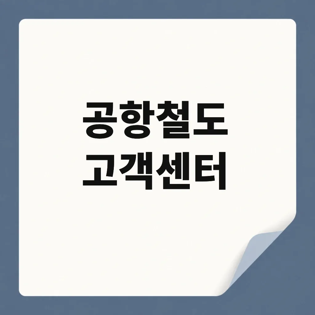공항철도 고객센터