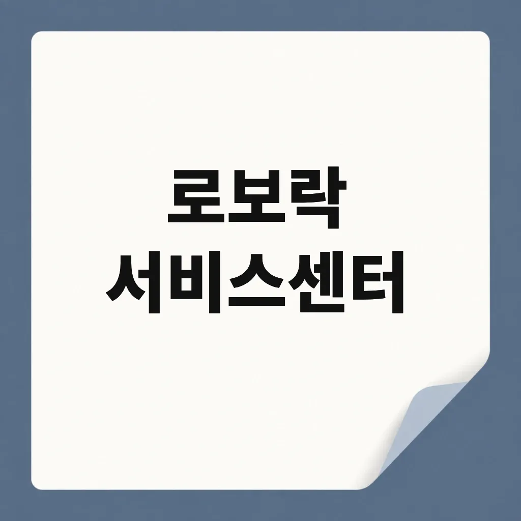 로보락 서비스센터